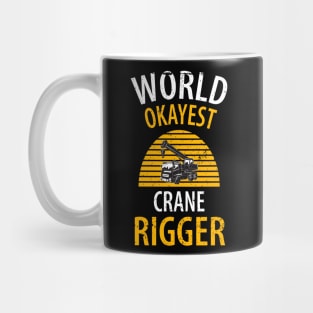 crane driver father father's day construction work Mug